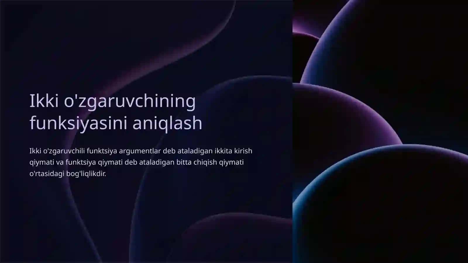 IKKI O’ZGARUVCHILI FUNKSIYA 3