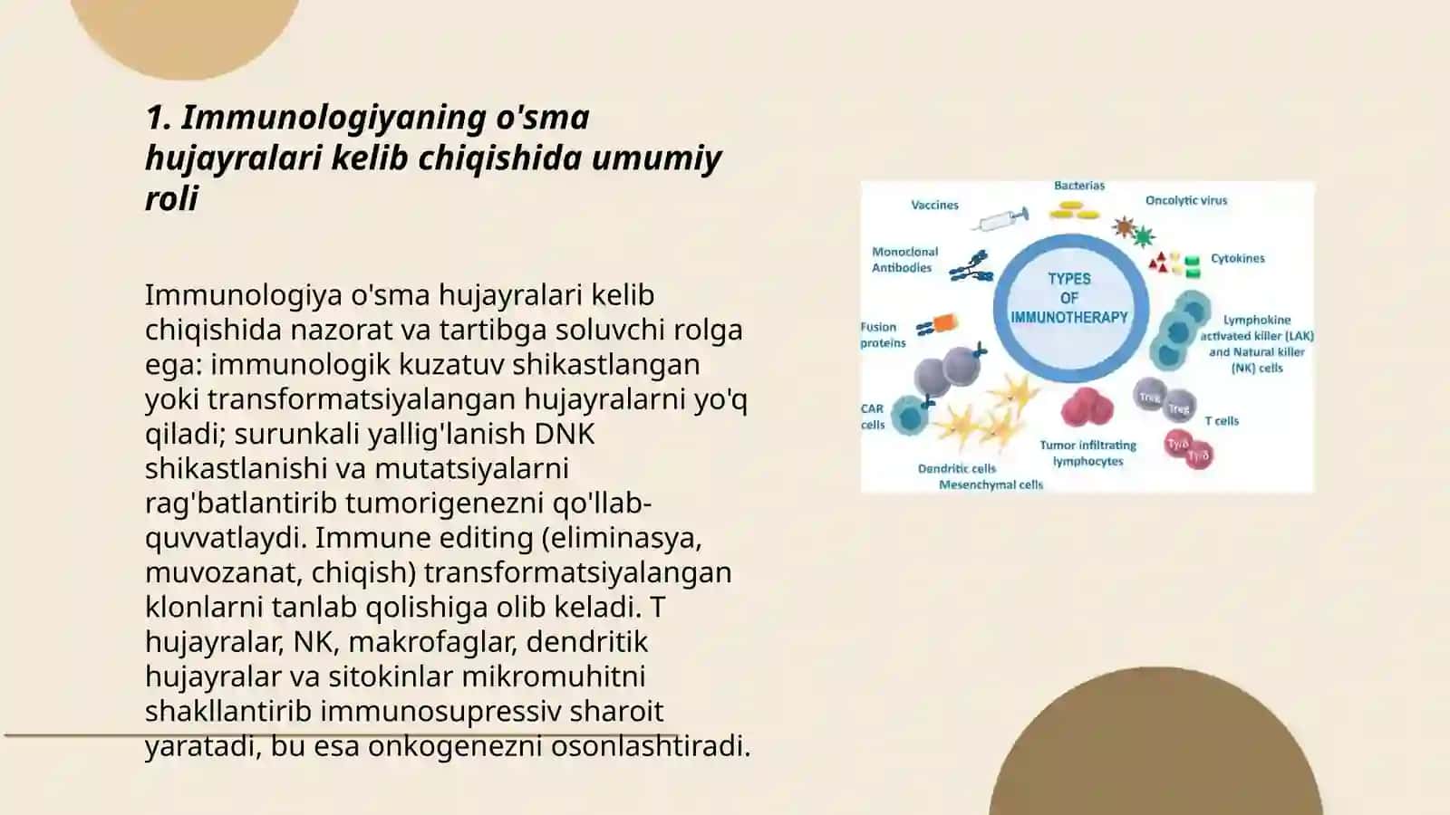 Immunologiya.uning ósma hujayralari kelib chiqishidagi axamiyati 3
