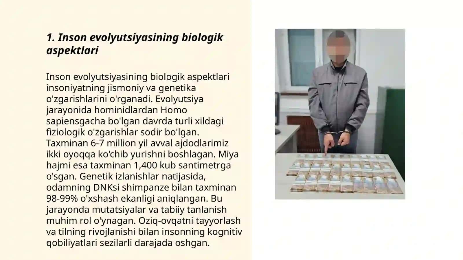 Inson evolyutsiyasining biologik aspektlari 3