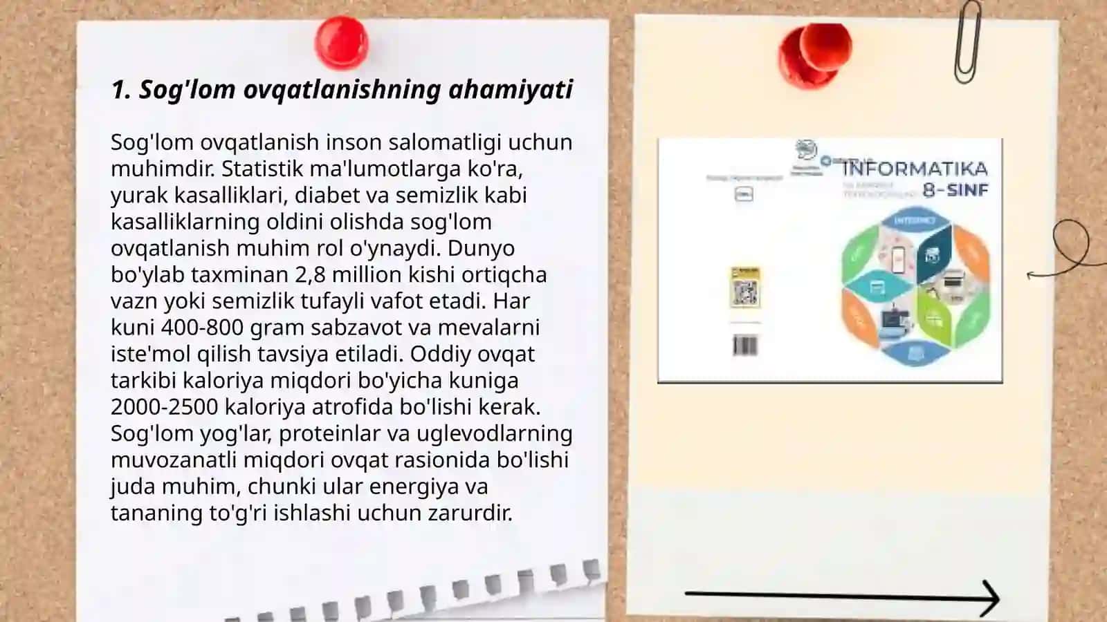 8-sinf oʻquvchilari uchun odam va uning salomatligi fanidan musobaqa ssenariysi 3