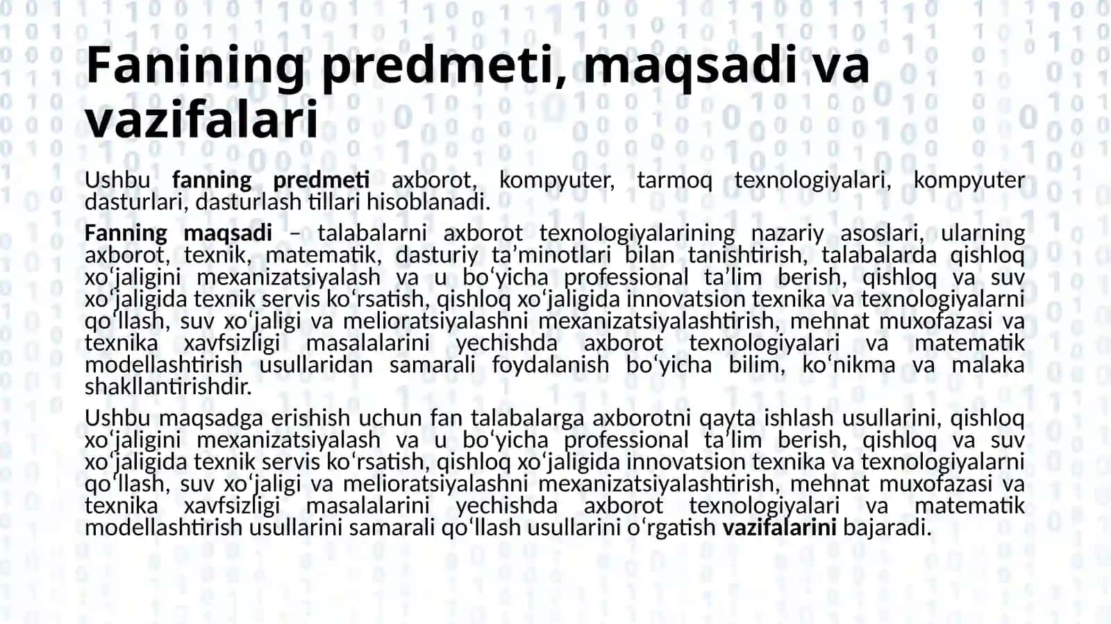 Axborot texnologiyalari 3