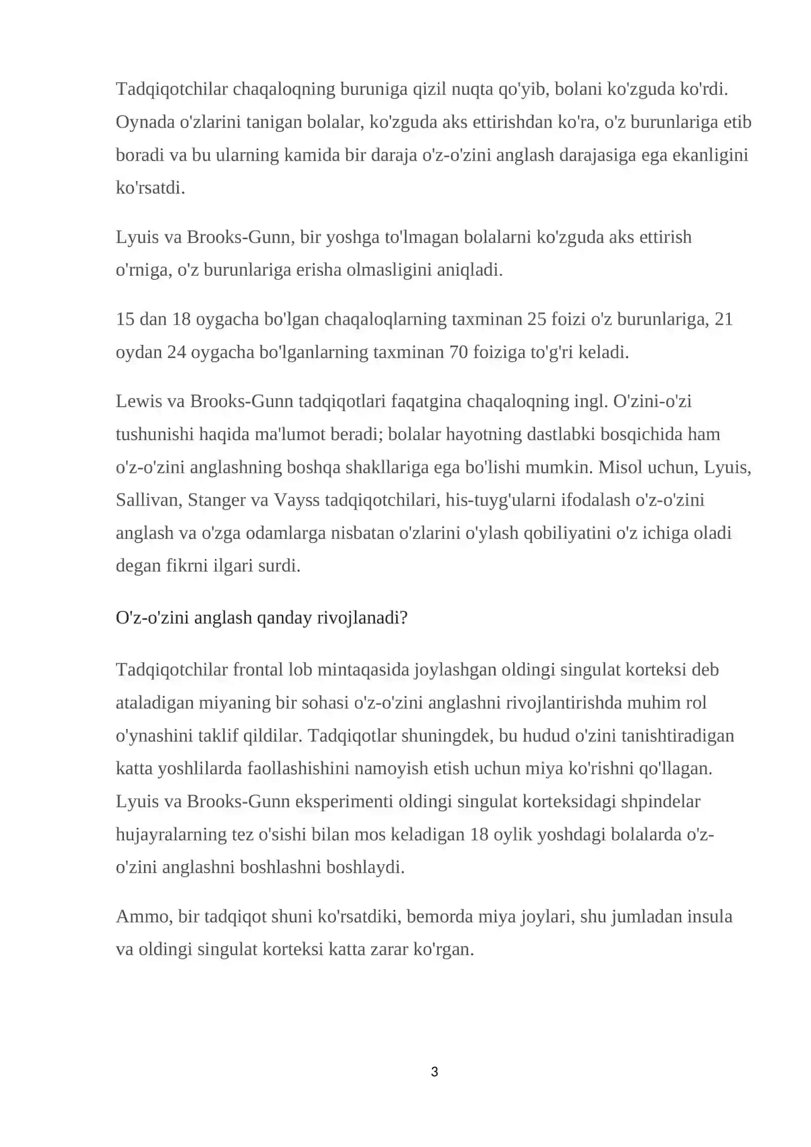 O’z o’zini anglash psixologiyasi 3