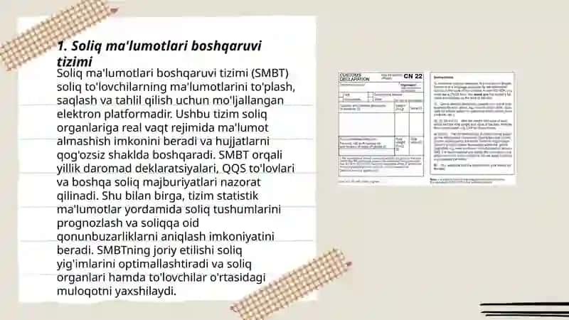 Soliq ma'lumotlari boshqaruvi tizimi 3