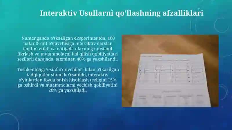 Interfaol Usullarni Qo‘llashning Afzalliklari 3