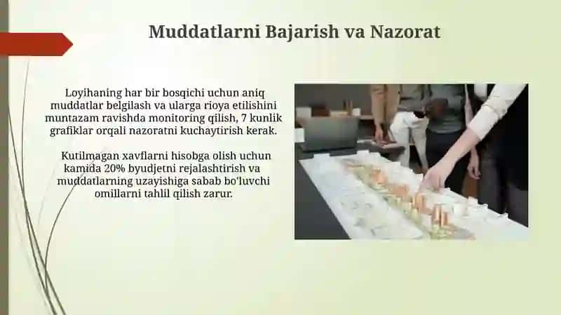 Alohida bino va inshootlar qurilishini tashkil etish va taqvimiy rejalash 3