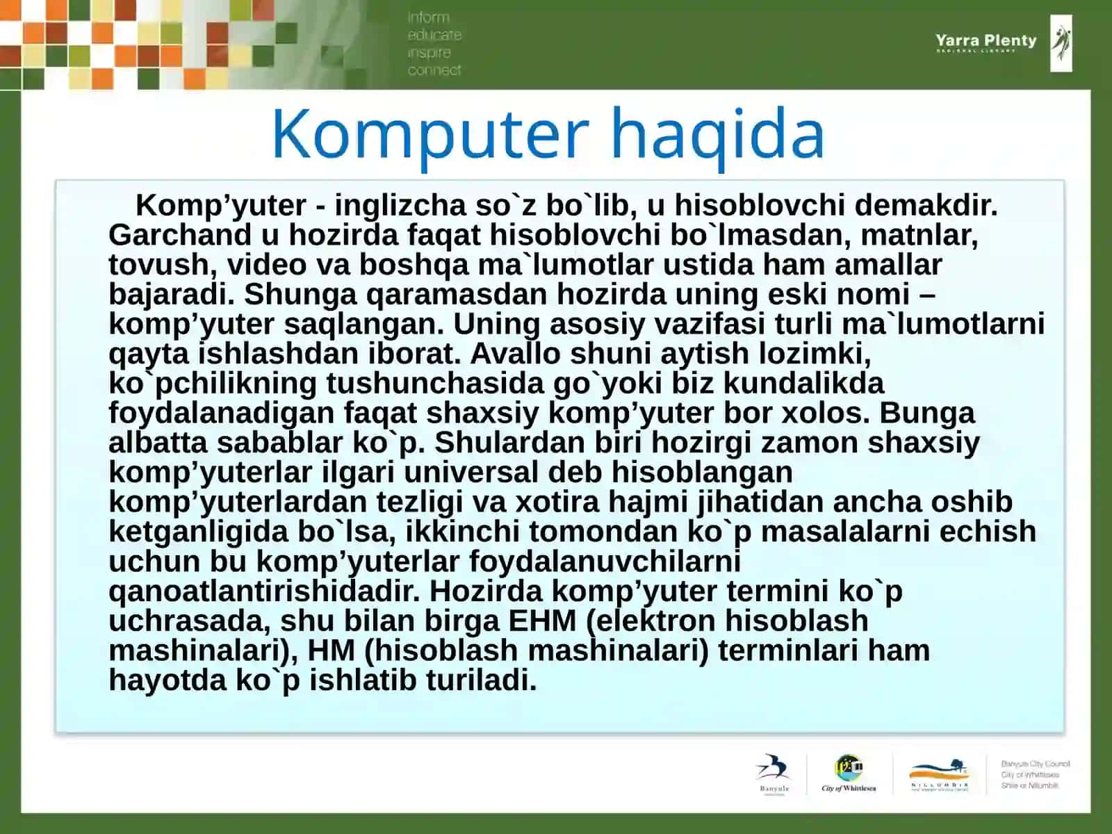 Kompyuterxotirasivauningturlari 3