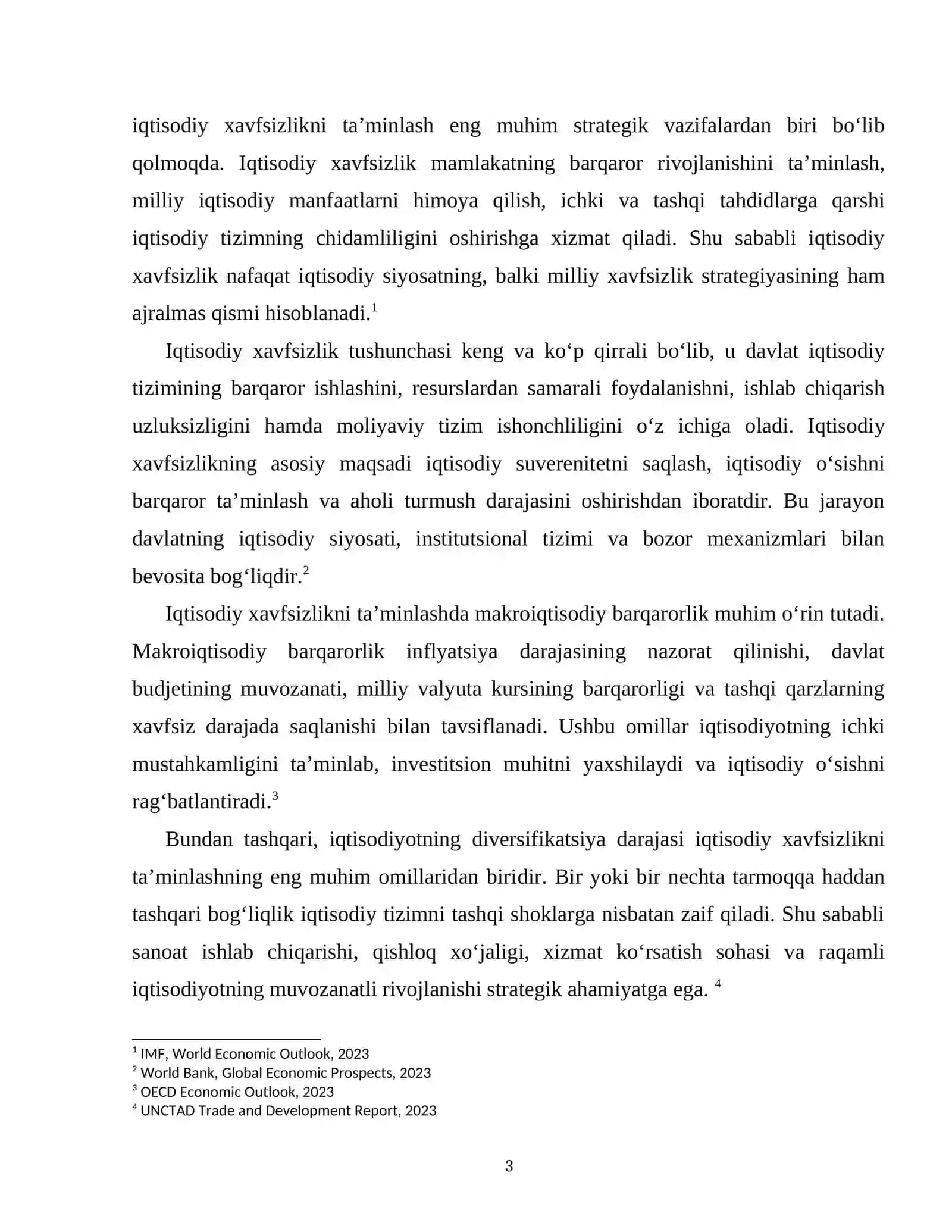 IQTISODIYOT NAZARIYASI FANIDAN KURS ISHI 3