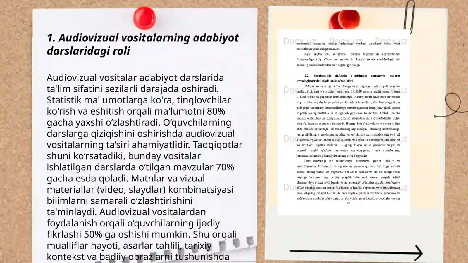 Adabiyot darslarida audiovizual va texnik vositalardan foydalanish 3