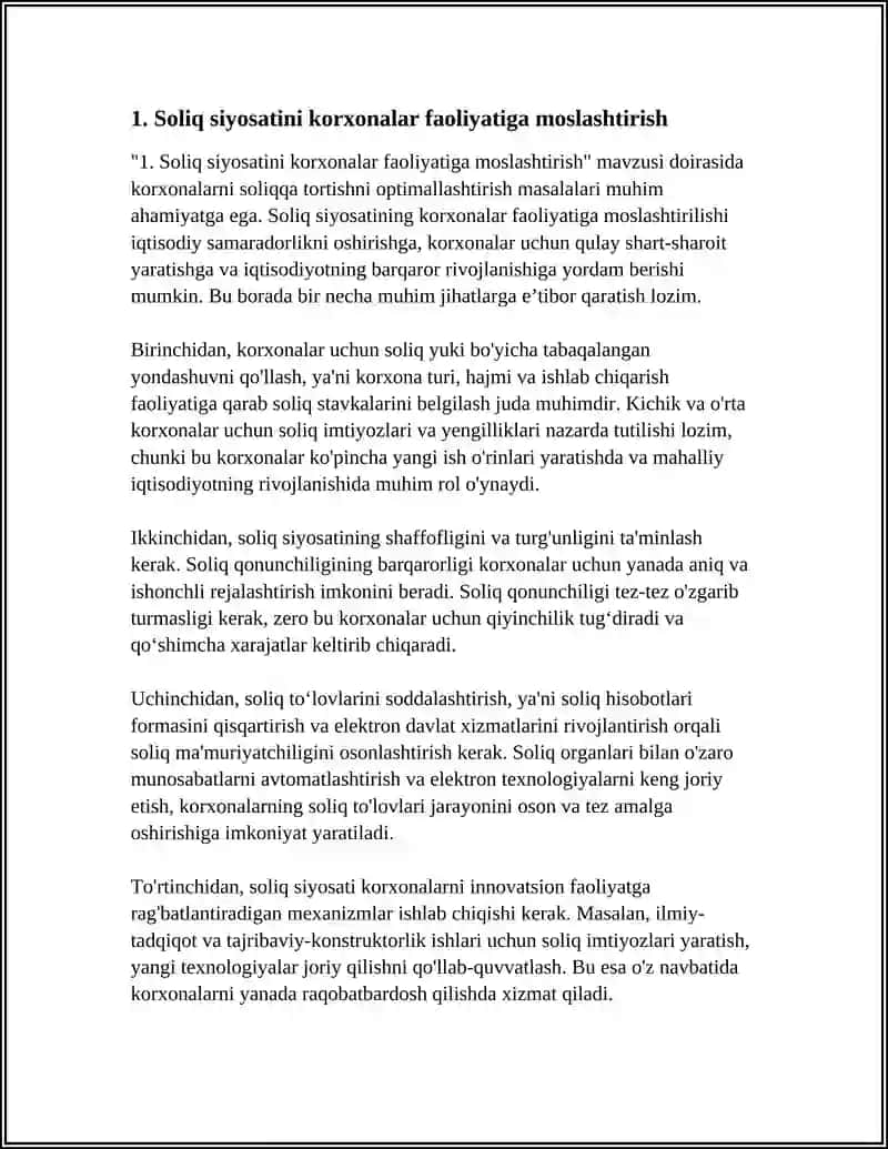 KORXONALARNI SOLIQQA TORTISHNI OPTIMALLASHTIRISH 3