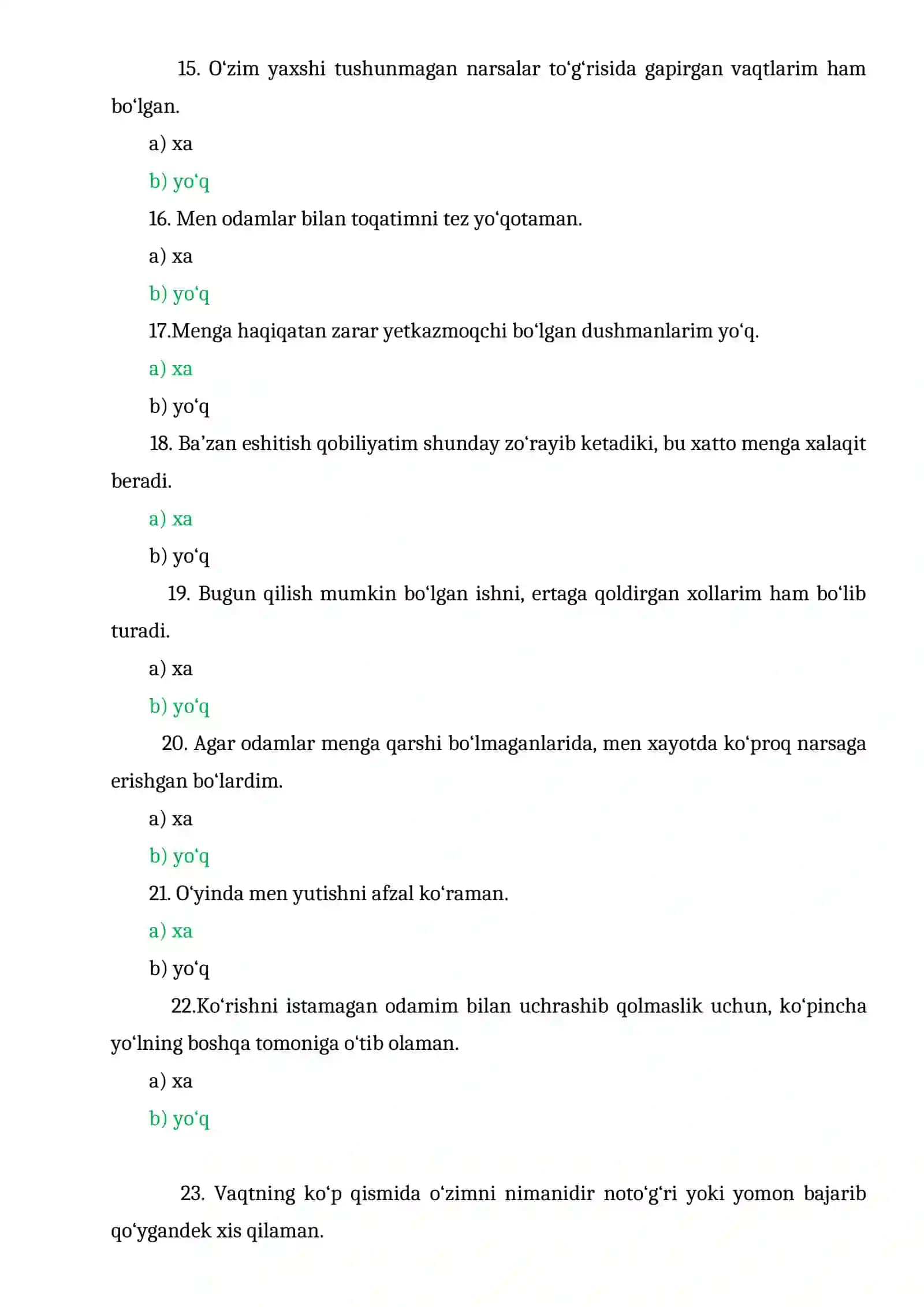 BOJXONA PSIXOLOGIK TEST 86 TA JAVOBI BILAN 3