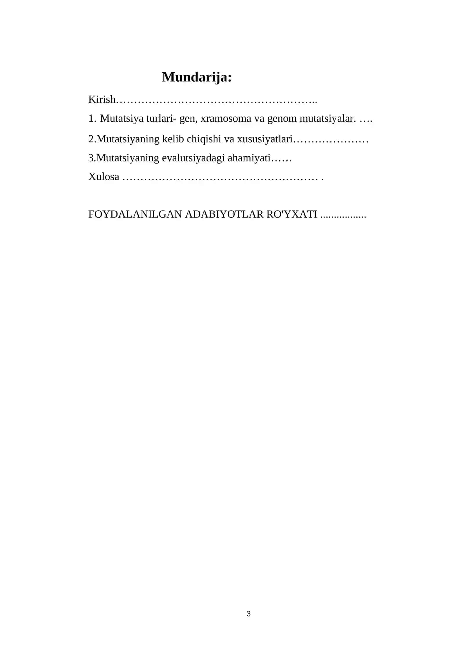 Mutatsiyaning evalutsiyadagi ahamiyati 3