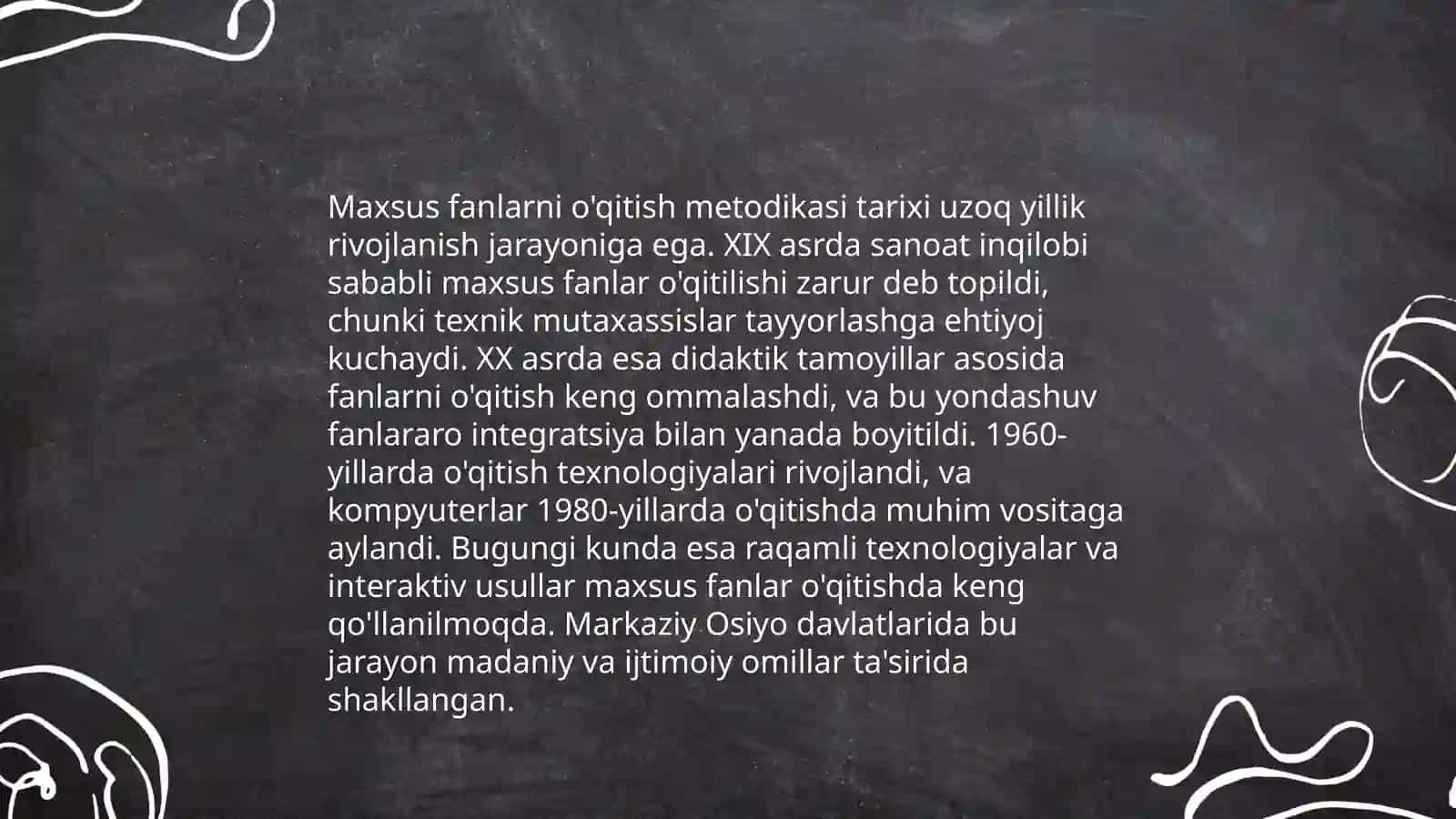 Maxsus fanlarni o'qitish metodikasiga kirish 3