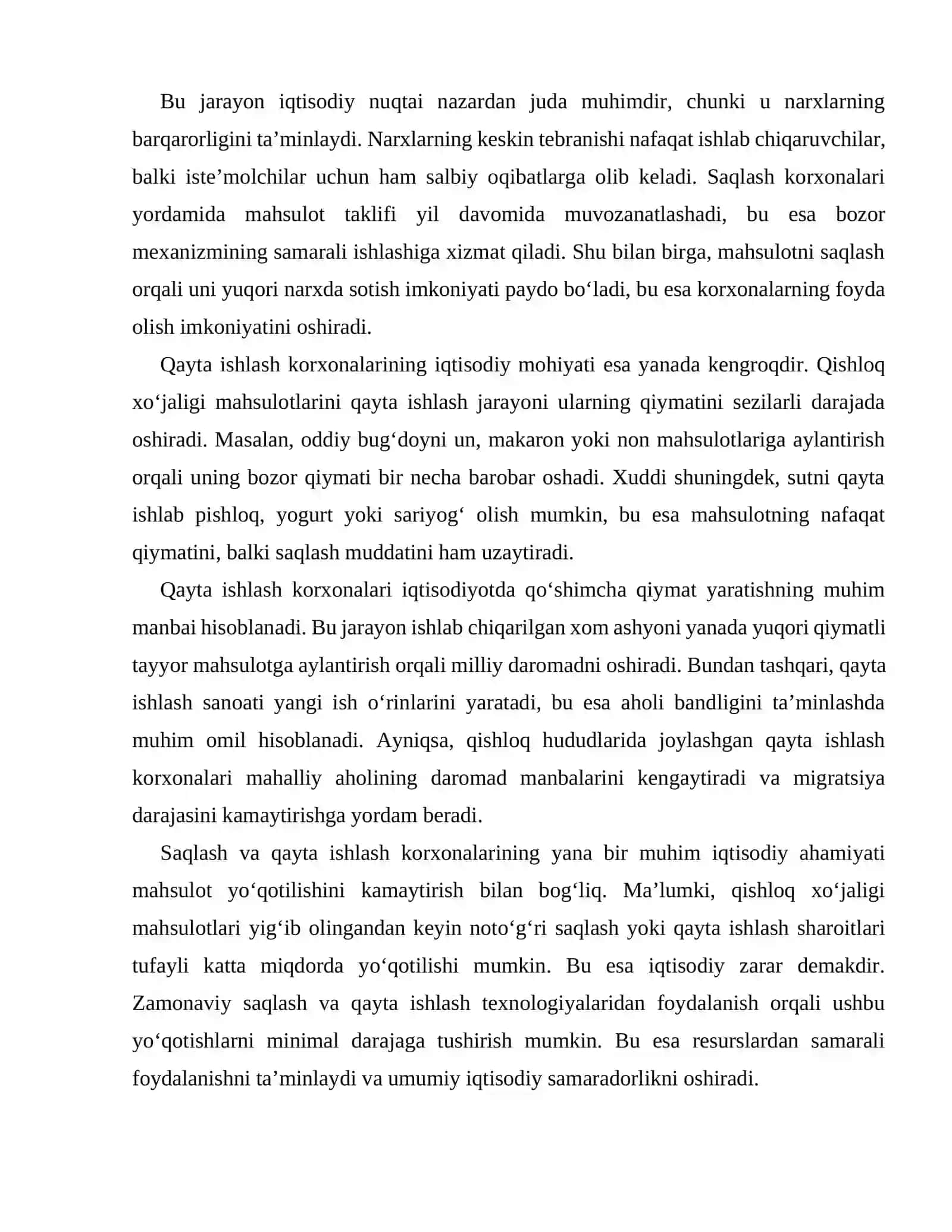 Qishloq xoʻjaligi mahsulotlarini saqlash va qayta ishlash korxonalari 3