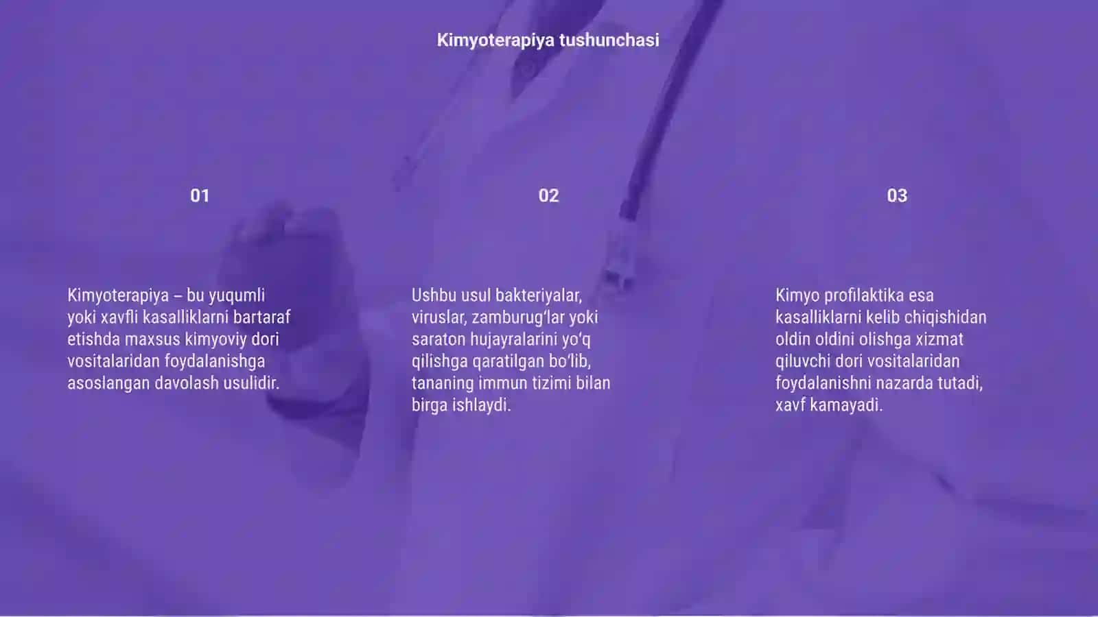 Kimyoterapiya va kimyo profilaktika uchun preparatlarni qõllanishi 3