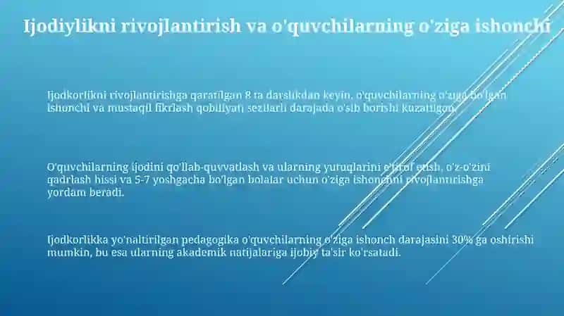 Ijodkorlik va Shaxsiy Rivojlanish 3