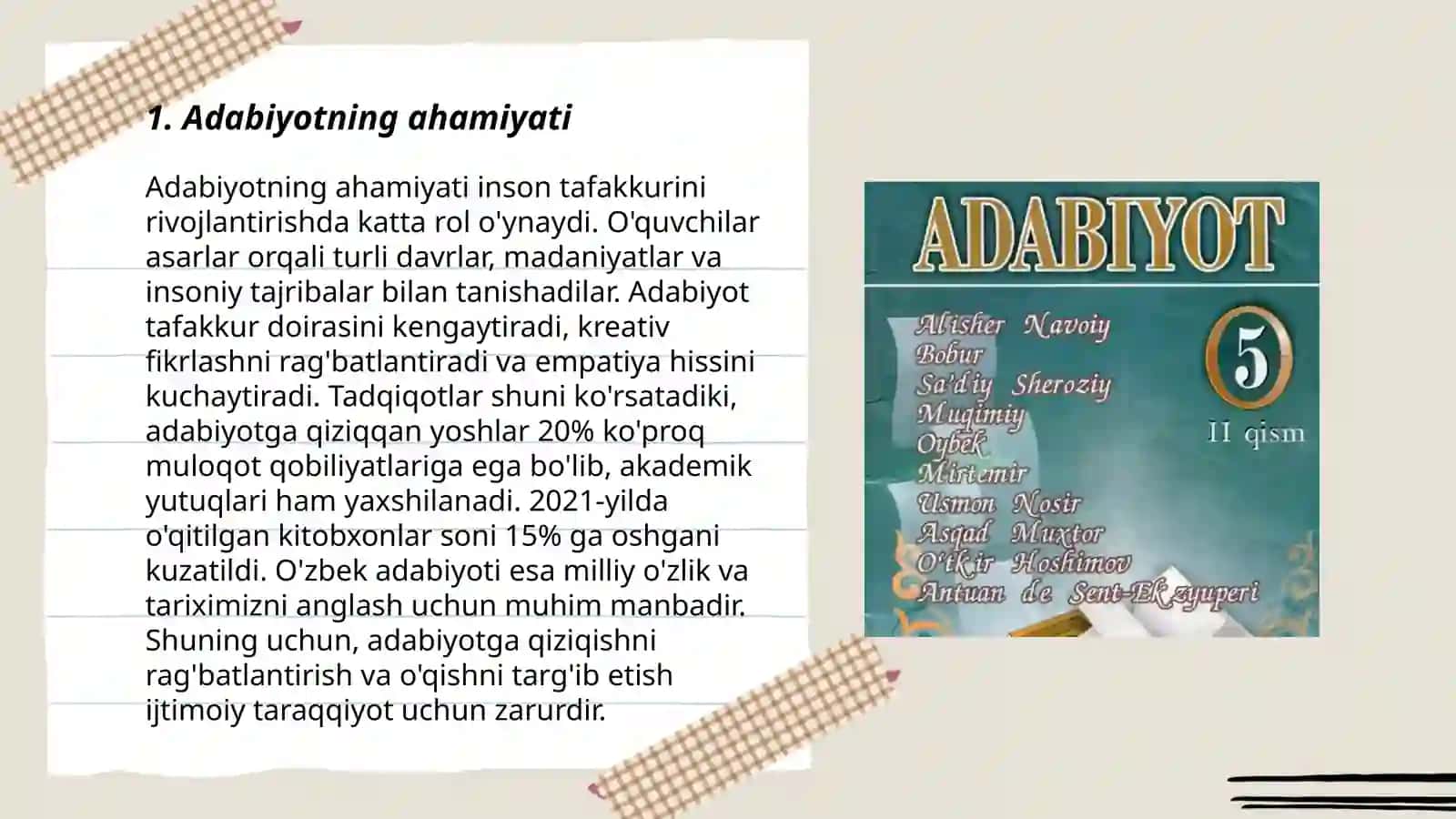 Jahon adiblari adabiyot haqida kitobi 3