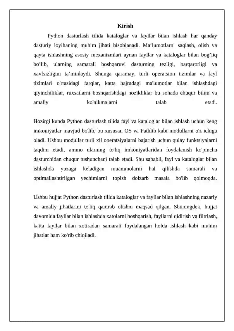 Python-dagi kataloglar va fayllar bilan ishlash 3