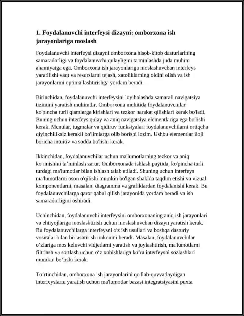 OMBORXONA HISOB-KITOB DASTURLARIDA INTERFEYS VA MAʼLUMOTLAR BAZASI INTEGRATSIYASI 3