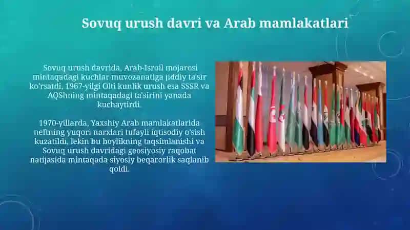 Arab mamlakatlari XX asr ikkinchi yarmida 3