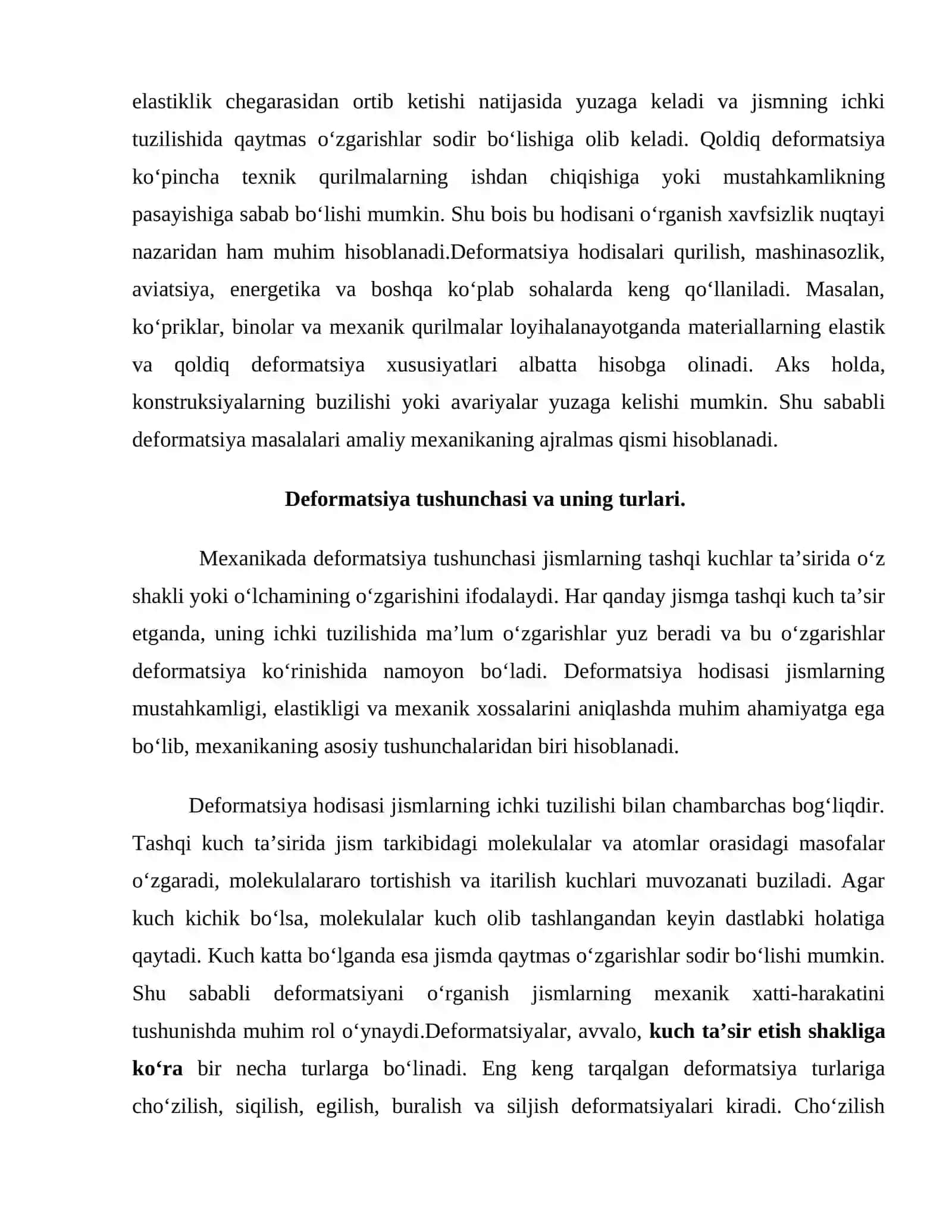 Elastik deformatsiya va qoldiq deformatsiya 3