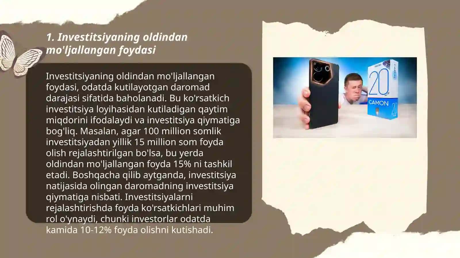 Investitsiyalarning mohiyati, grafigi va funksiyasi 3