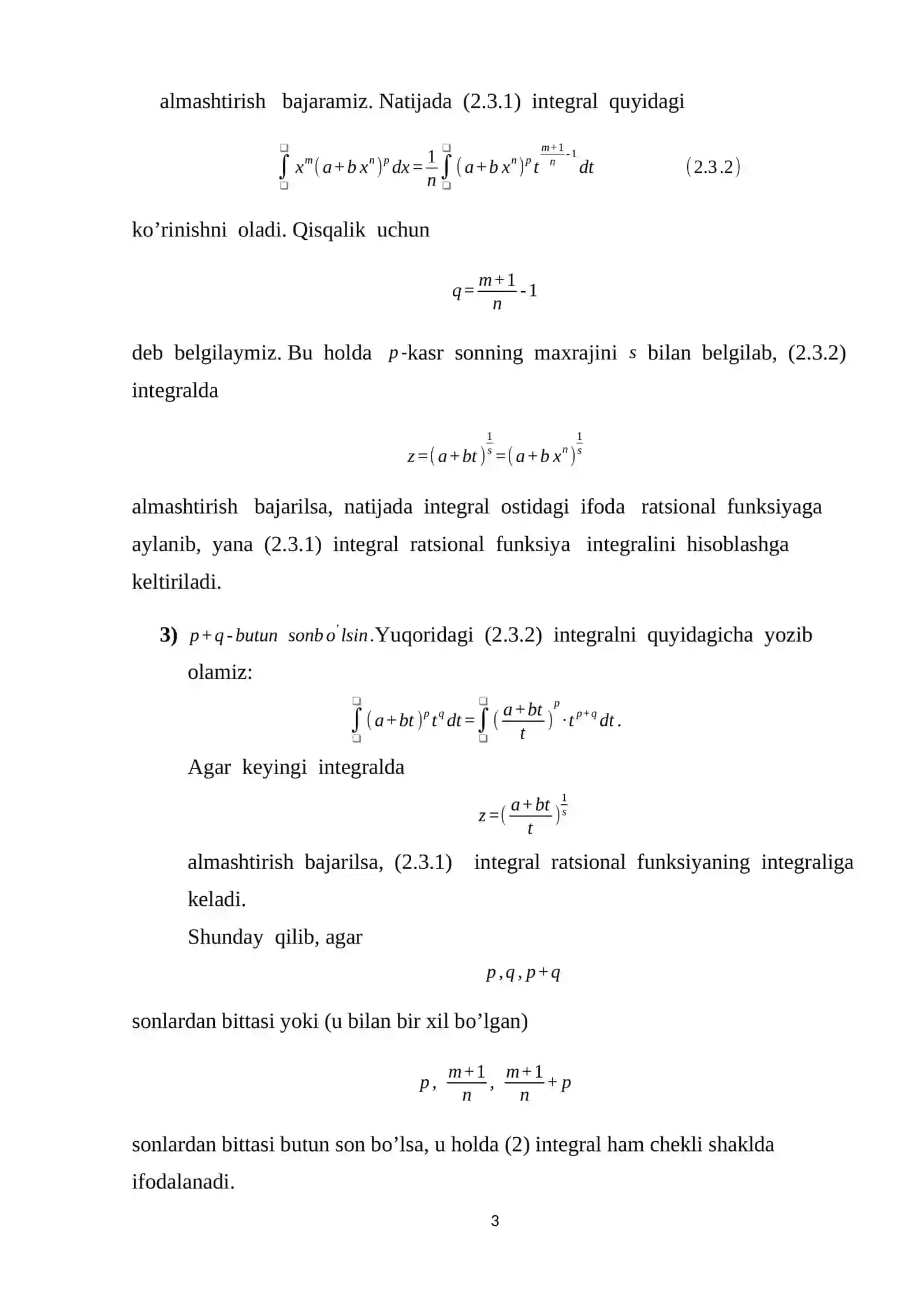 Matematik Analiz 3