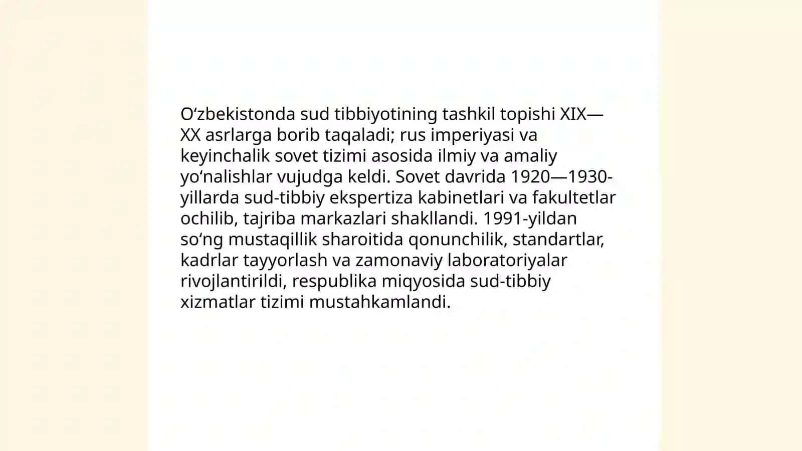 Sud-tibbiy ekspertiza faoliyatning belgilovchi meʼyoriy hujjatlar 3