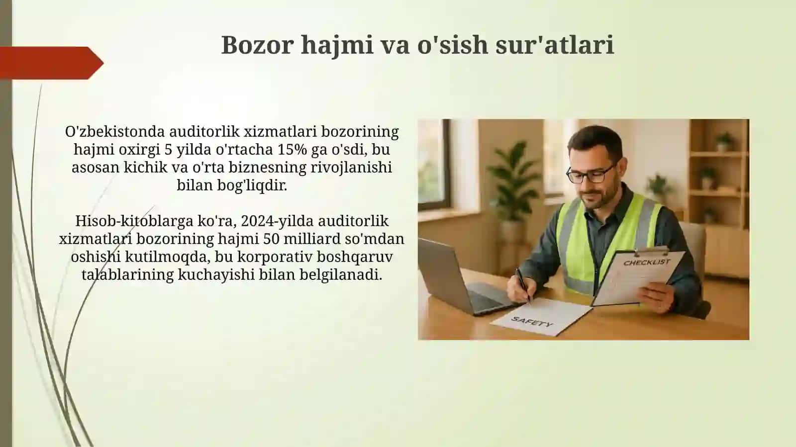 Audit xizmatlari bozorining rivojlanish istiqbollaritahlili 3