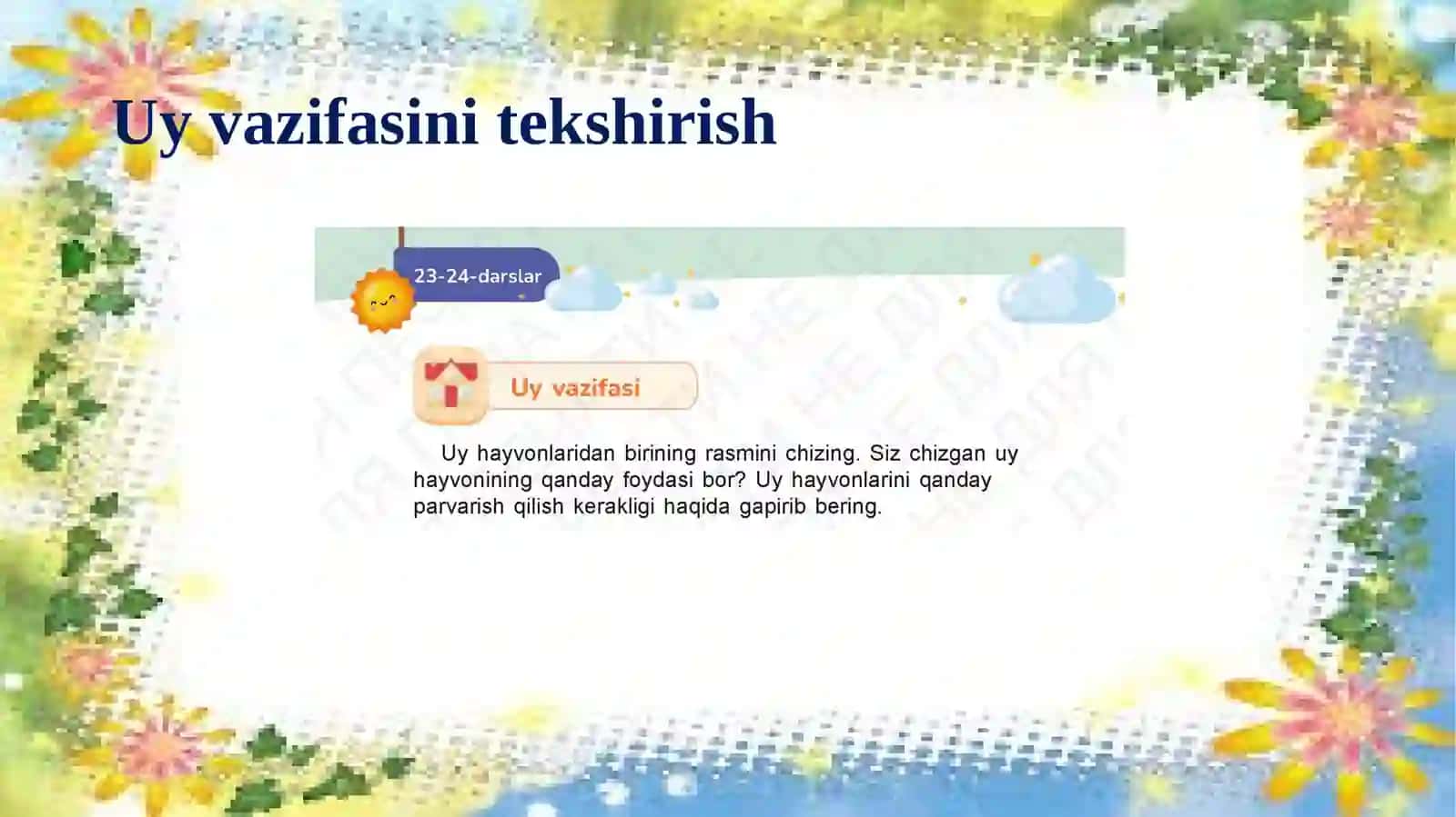 1-SINF TARBIYA: ASRAB-AVAYLAYMIZ 3