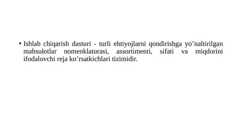 Ishlab chiqarish rejasi 3