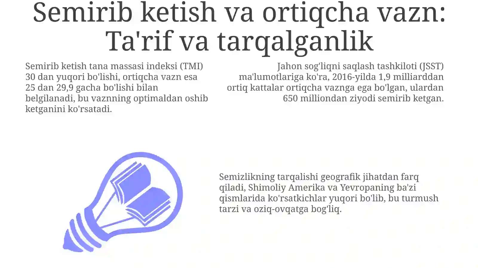 Semizlik va ortiqcha vaznlilik 3