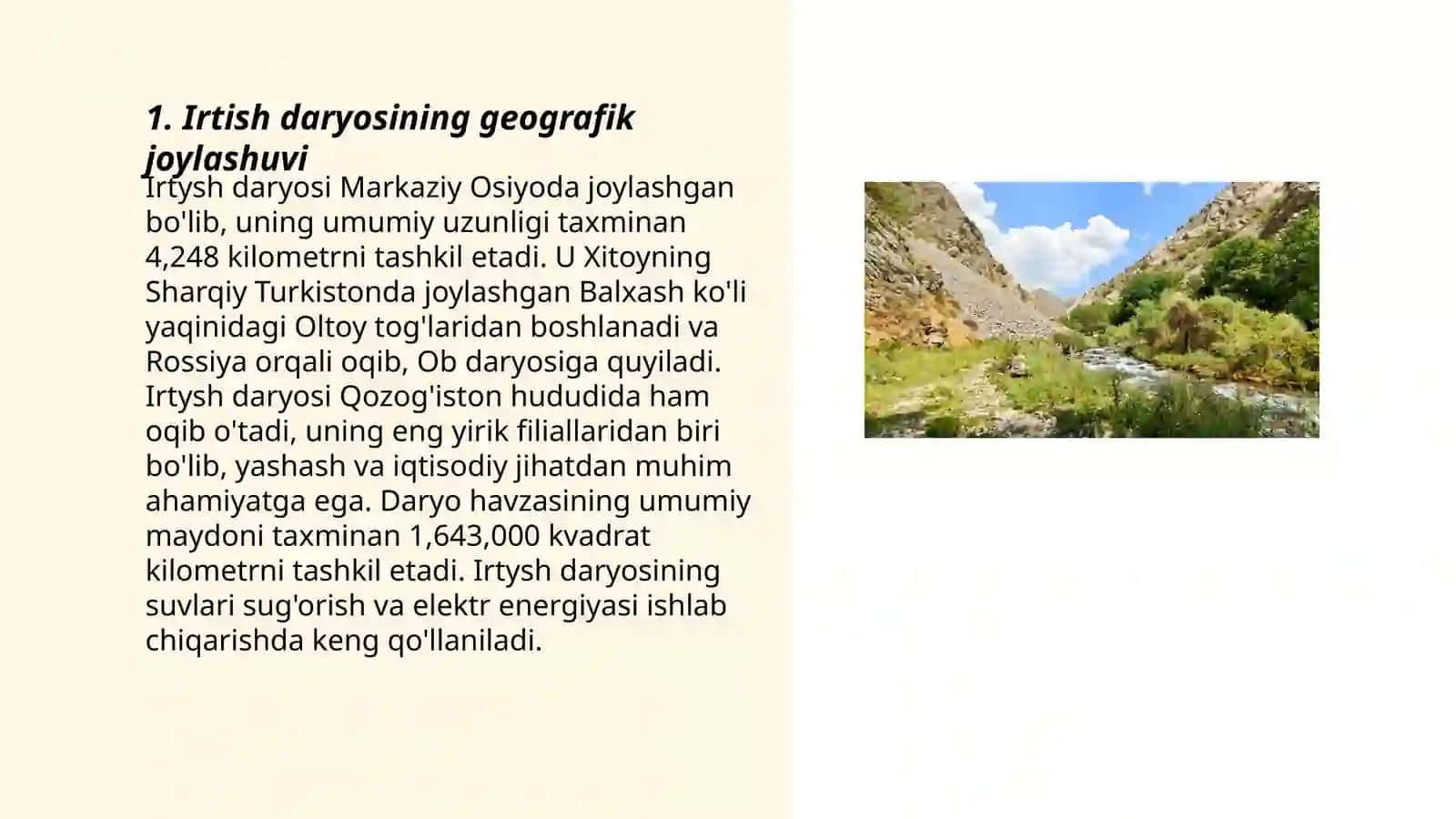 Irtish daryosi 3