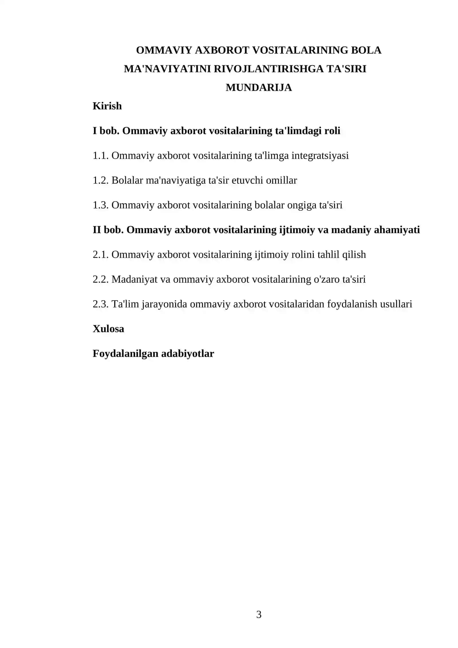 Ommaviy axborot vositalarining bola ma'naviyatini rivojlantirishga ta'siri 3