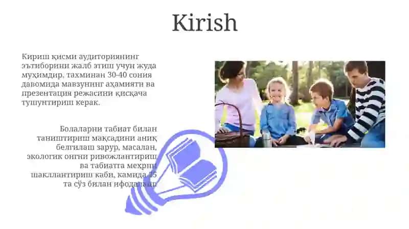 Maktabgacha yoshdagi bolalarni tabiat bilan tanishtirish bo'yicha davlat talablari 3
