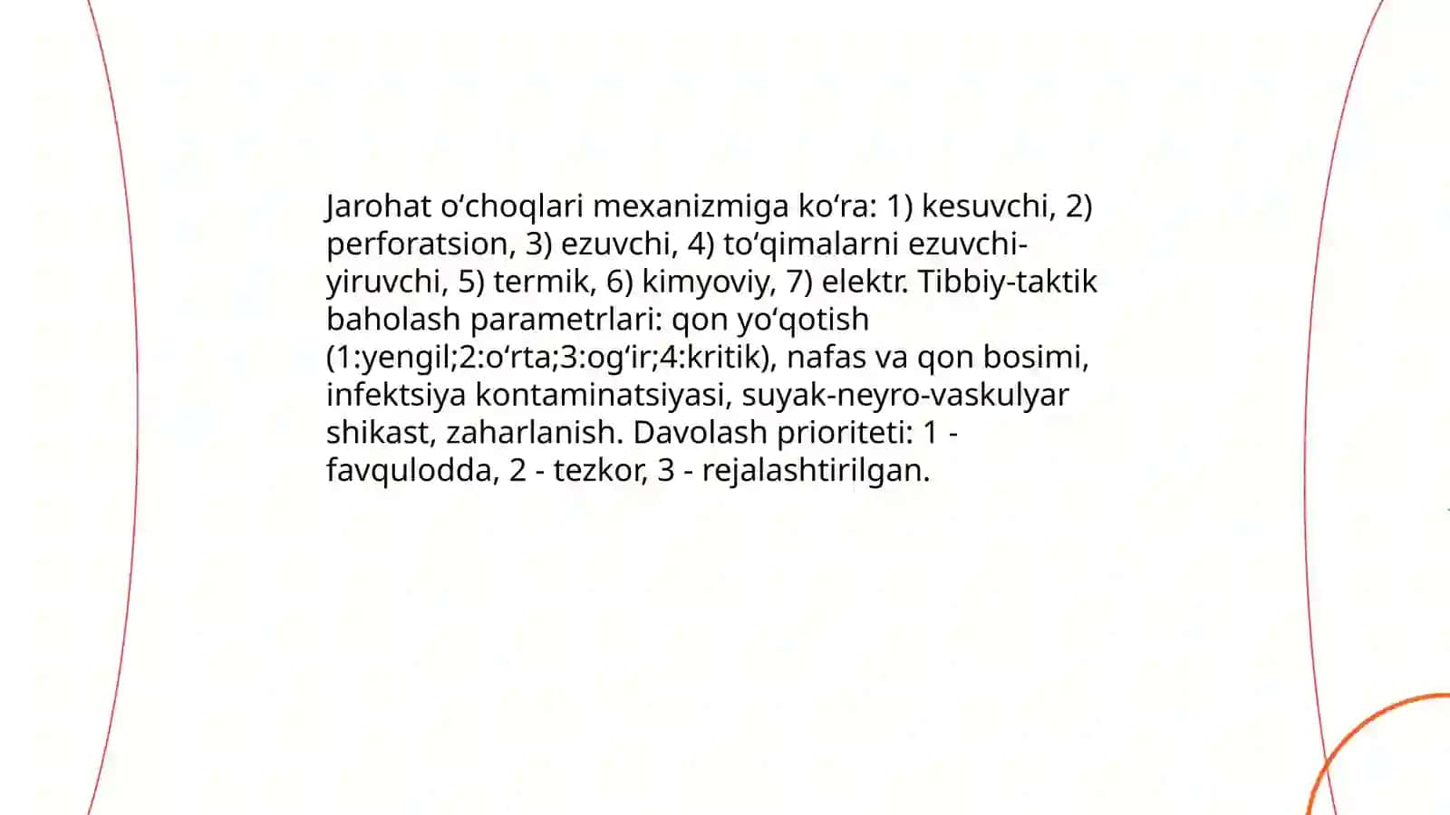 Favqulodda vaziyatlarda vujudga keluvchi jaroxatlanish oʻchoqlarining tibbiy-taktik tavsifi 3