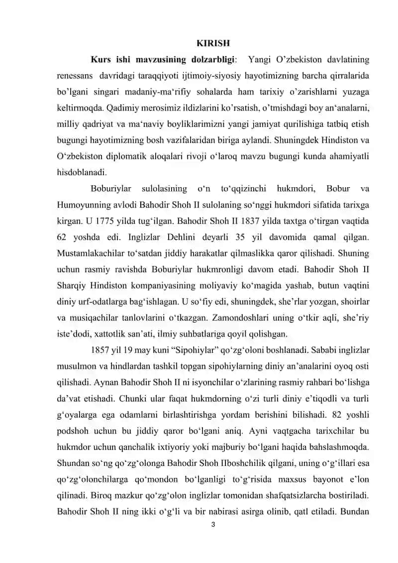HINDISTONDAGI IJTIMOIY-IQTISODIY VA SIYOSIY VAZIYAT BOBURIYLAR DAVLATINING INQIROZI 3