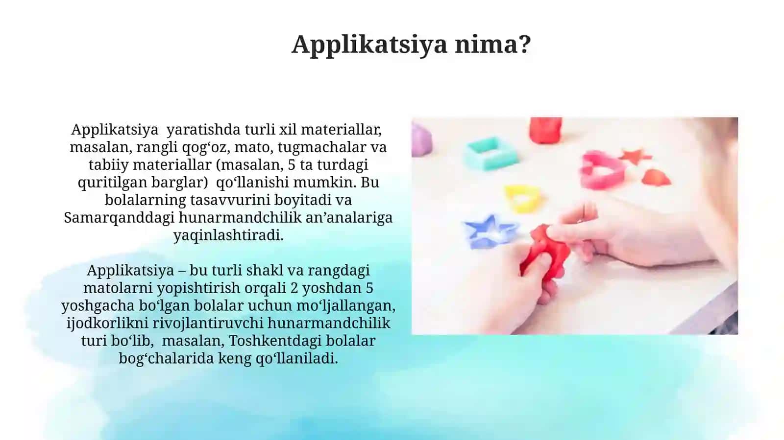 Applikatsiya texnikasi asoslari 3