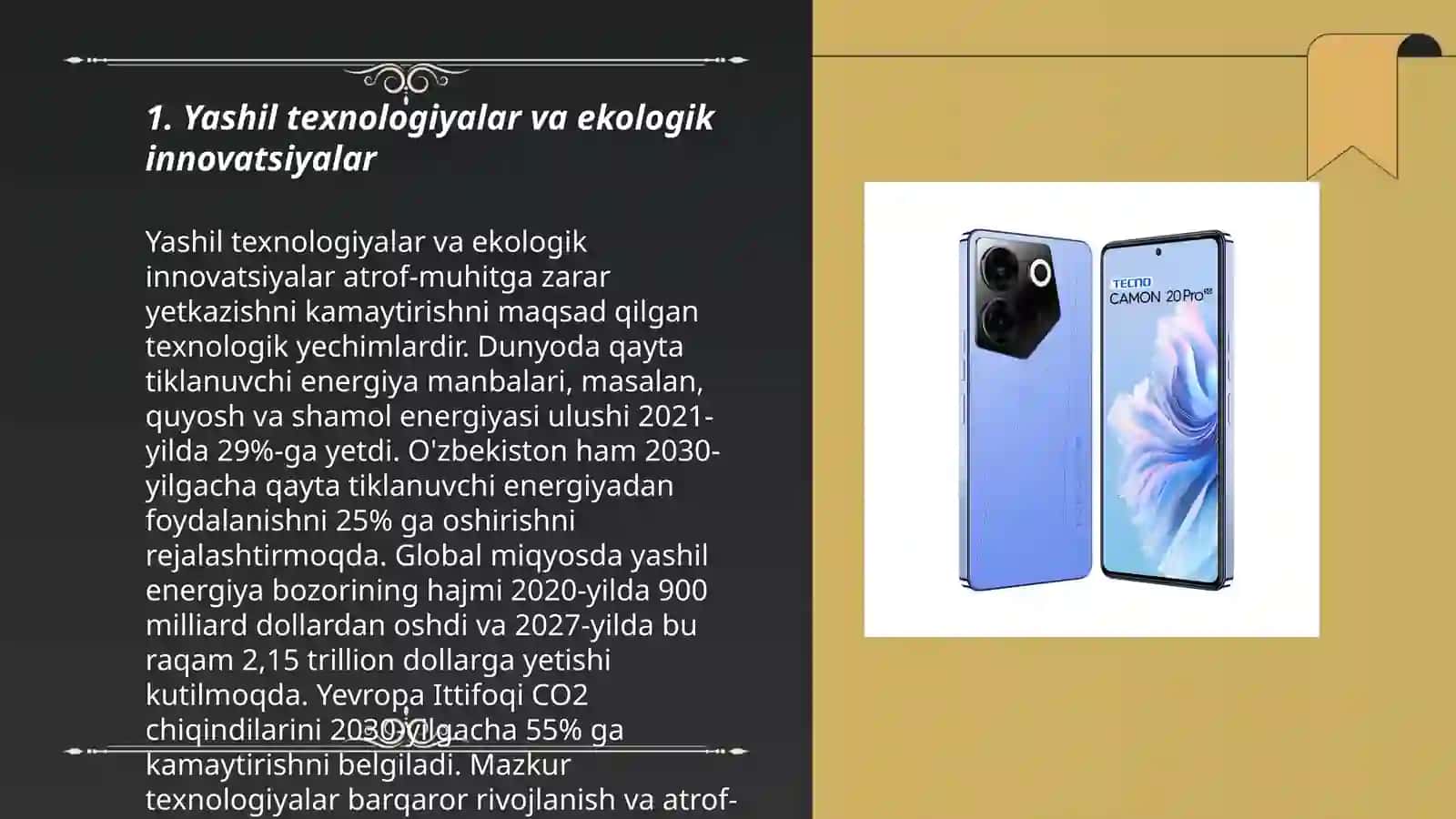 Yashil texnologiyalar va ekologik innovatsiyalar 3
