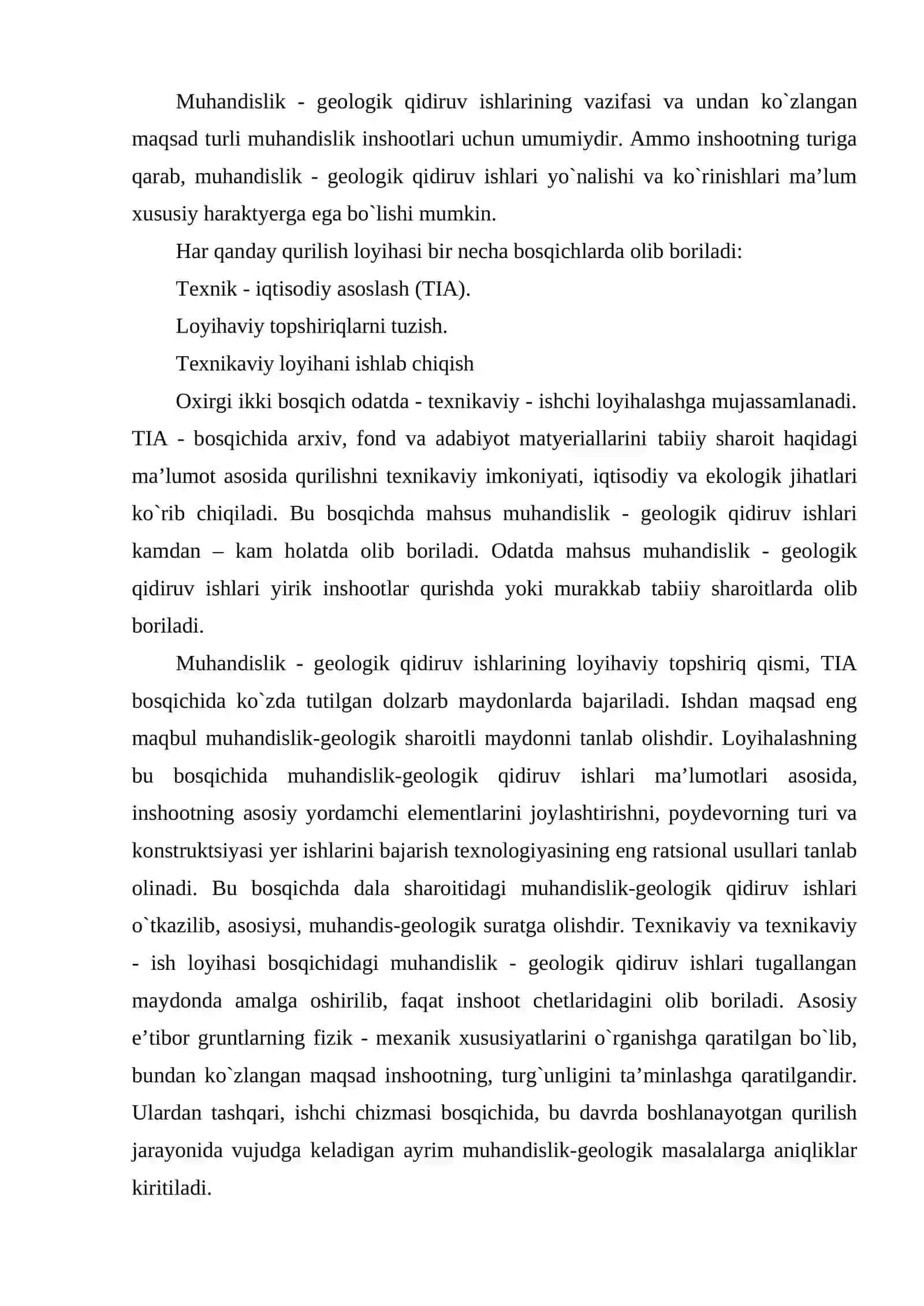 Muhandislik gidrometeorologik qidiruv ishlarining tarkibi 3