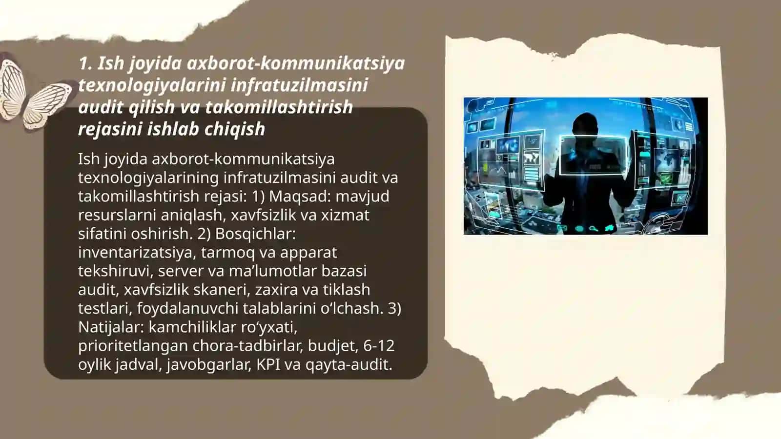 Axborot-kommunikatsiya texnologiyalari tahlil qilish va rivojlantirish 3