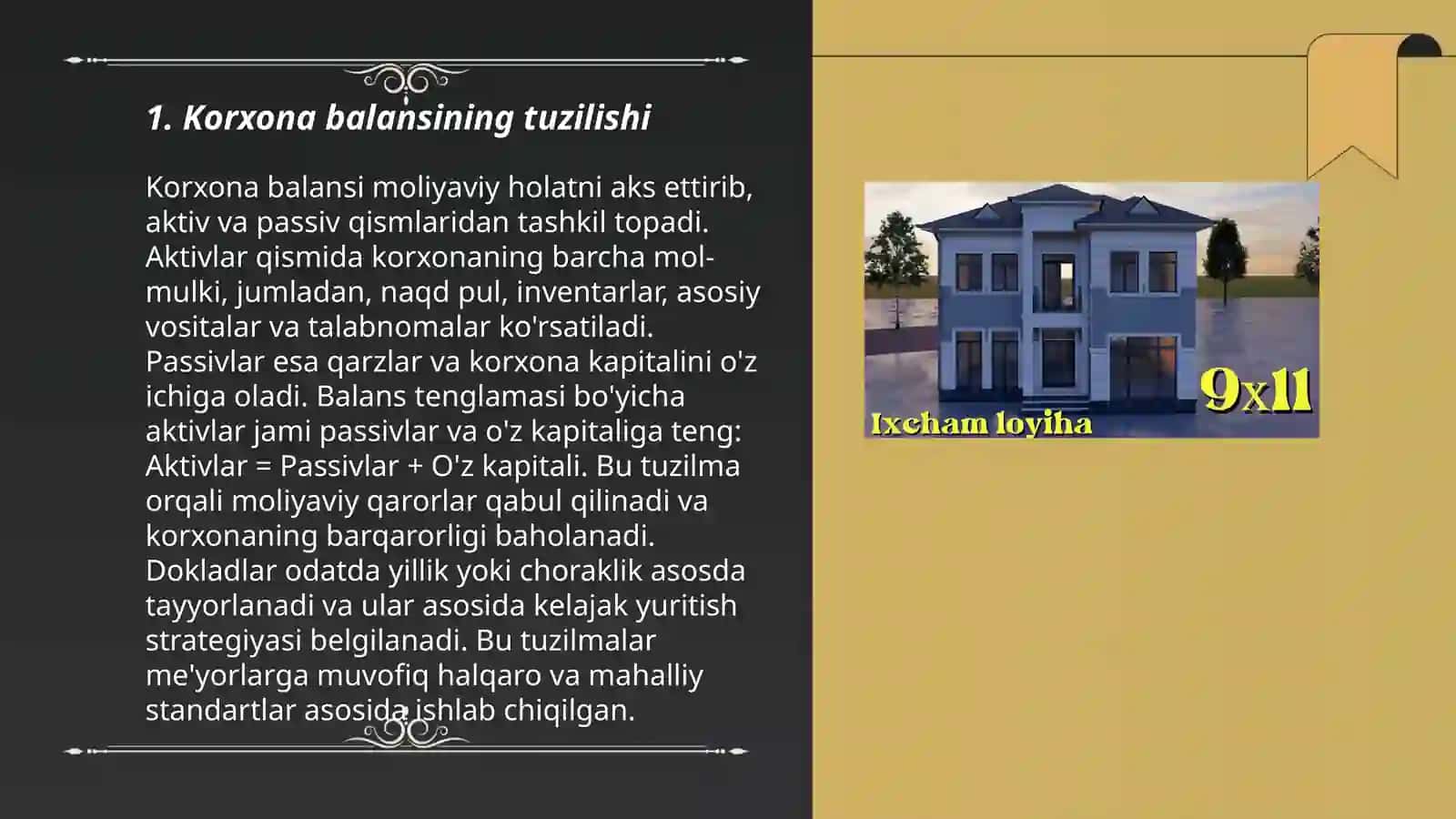 Korxona balansi xarajatlar smetasi 3