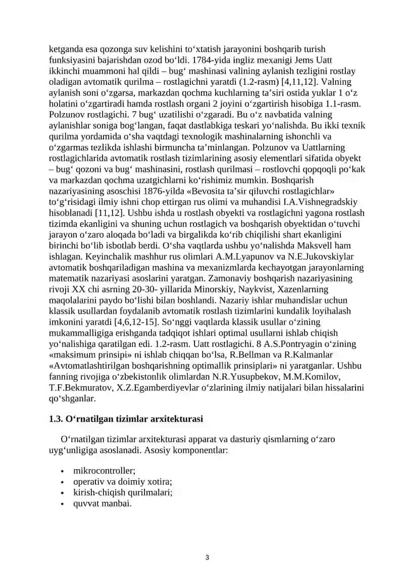 O‘rnatilgan operatsion tizimlar (RTOS) 3