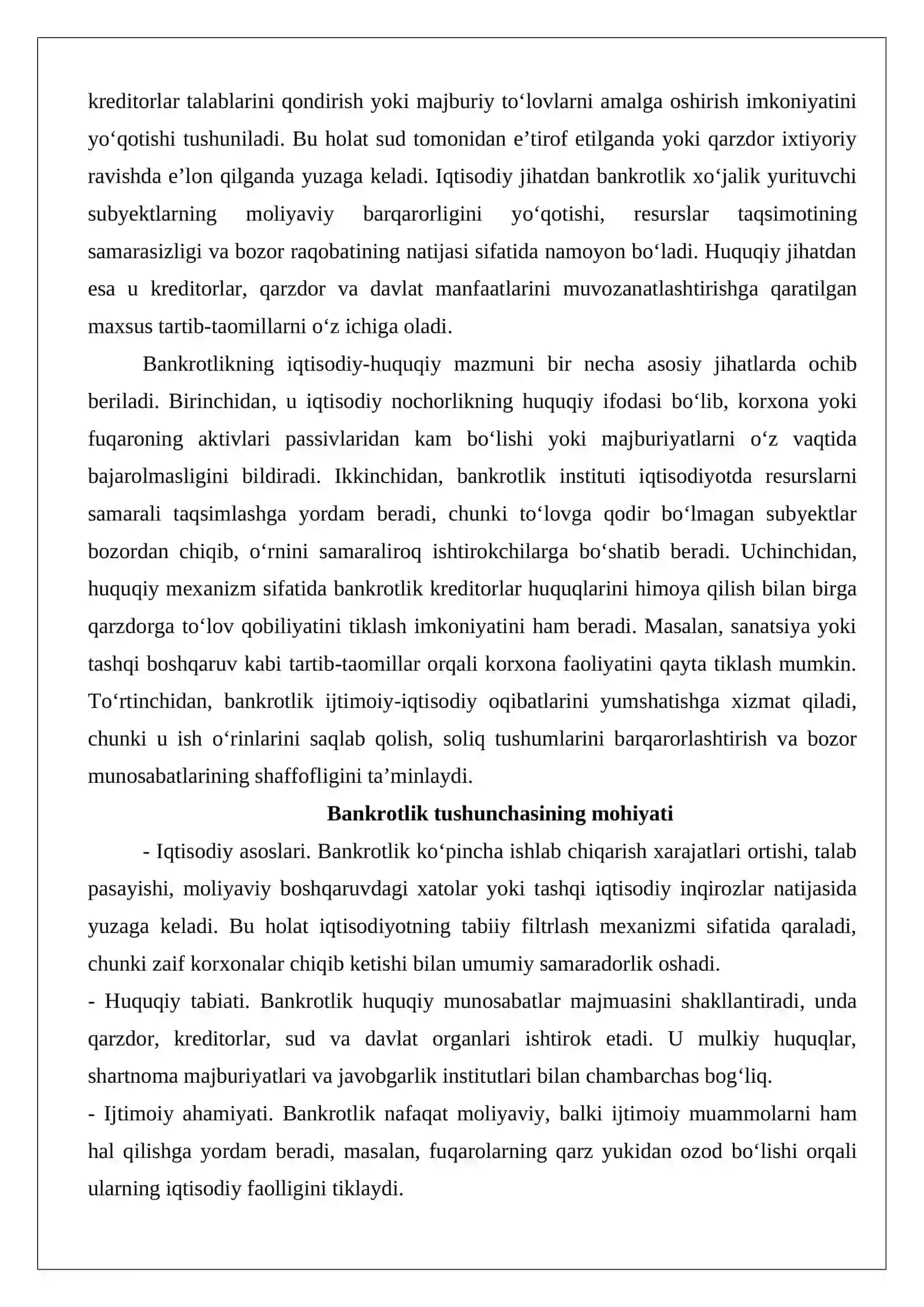 Yuridik shaxslar va fuqarolarning bankrotligi tushunchasi 3