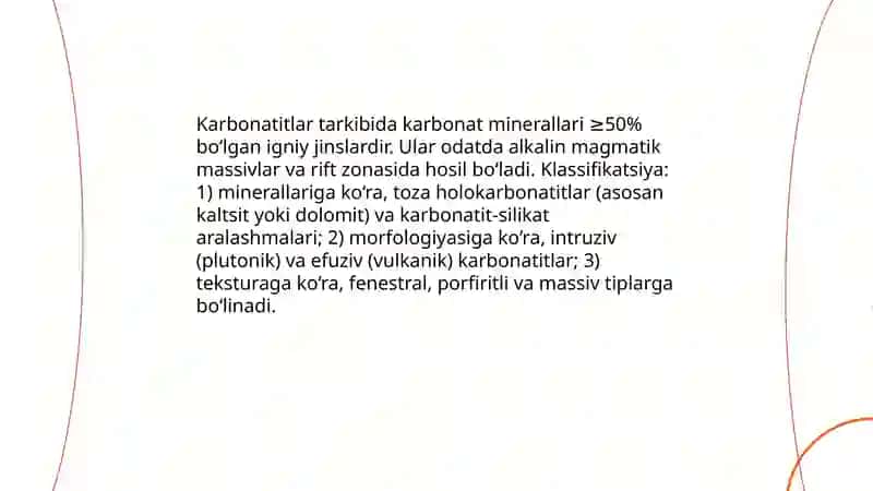 Karbonatitlar va ular bilan bog'liq foydali qazilma konlari 3