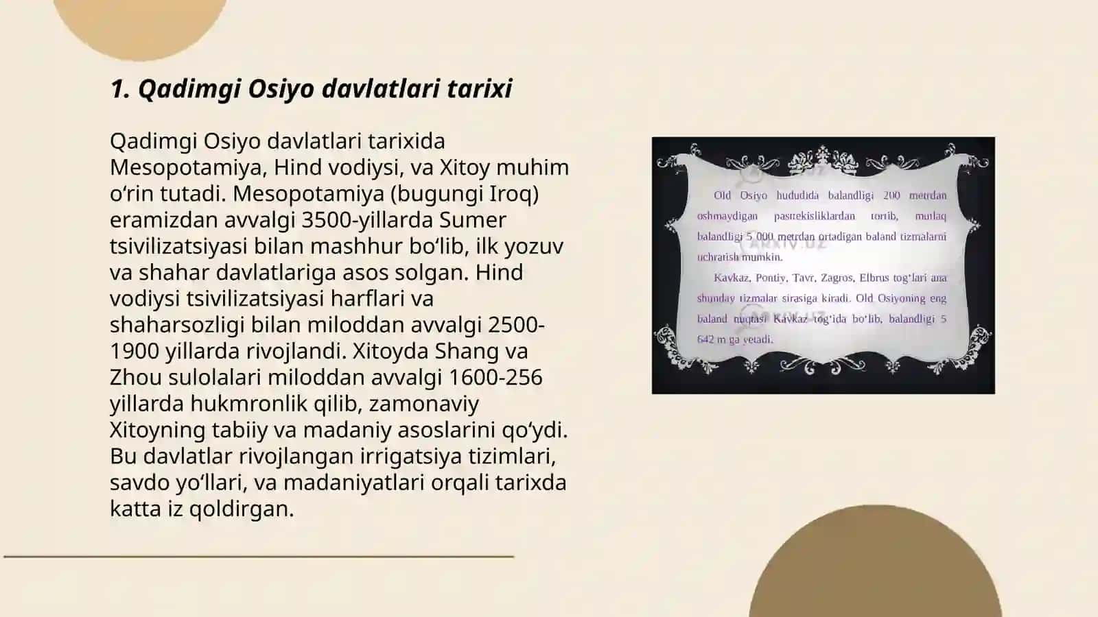 Qadimgi Osiyo davlatlari 3
