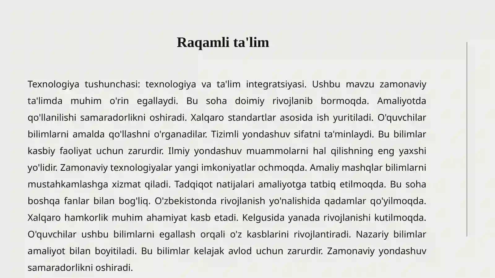 ZAMONAVIY TA'LIM TEXNOLOGIYALARI 3
