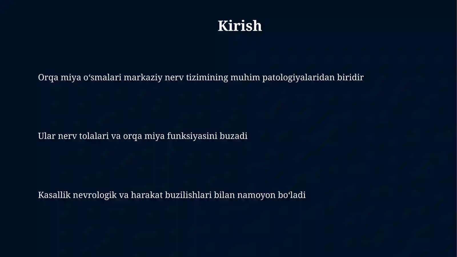 Orqa miya oʻsmalari patogenezivaetiologiyasi 3