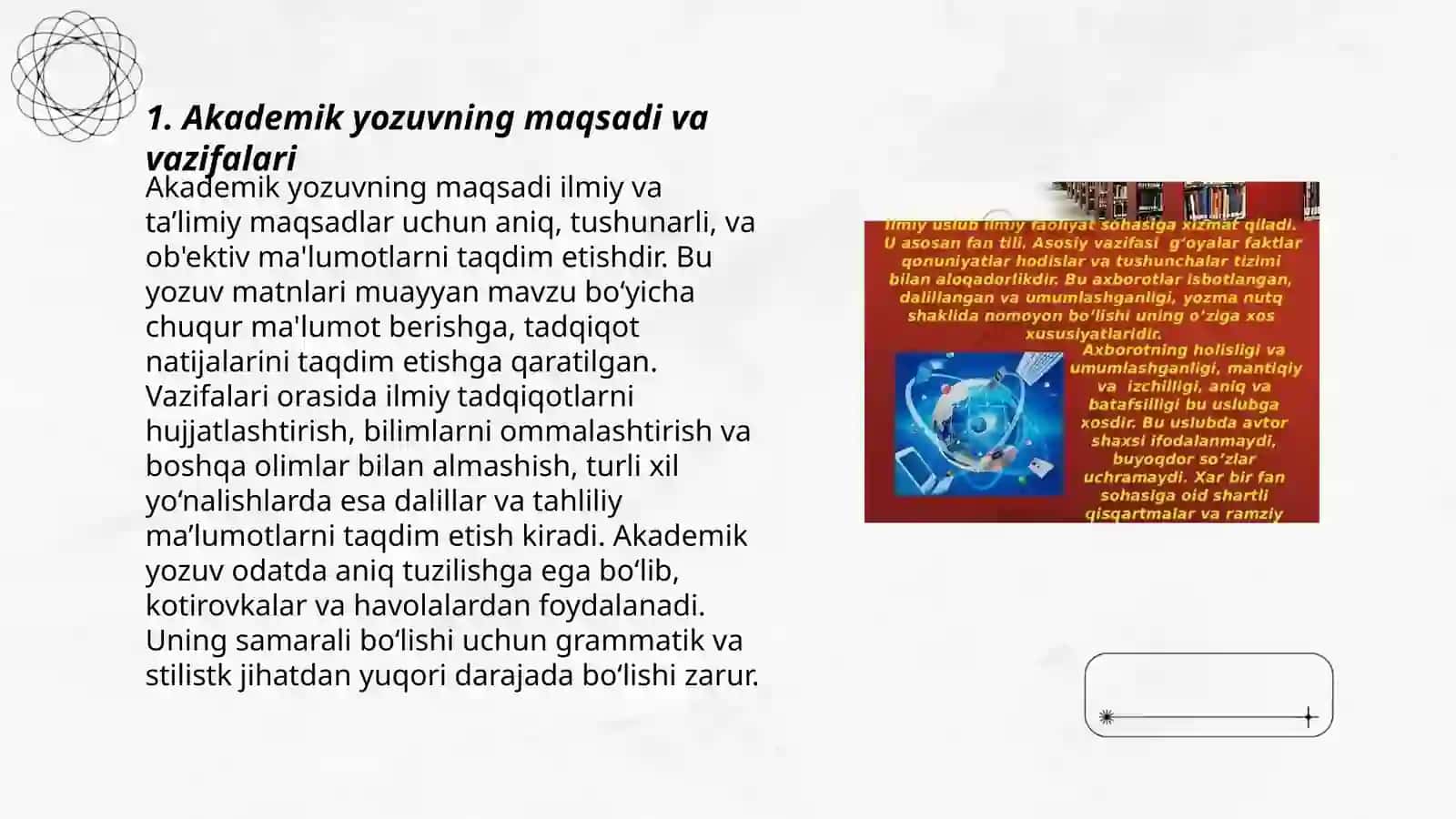 Akademik yozuv va uning xususiyatlari 3