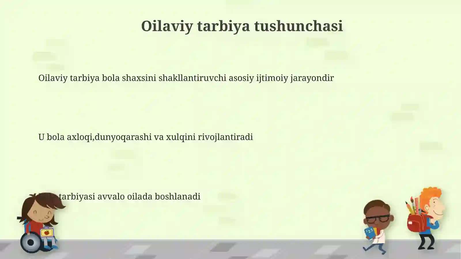 Oilavitarbiyasi 3