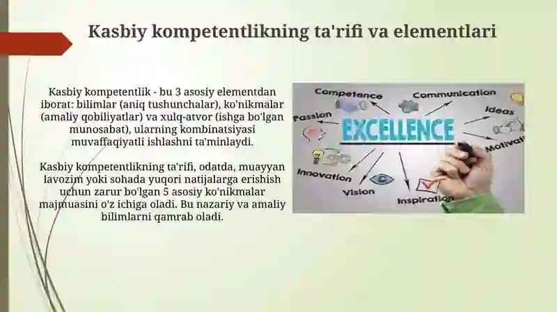 Kasbiy kompetentlik va uning ahamiyati 3